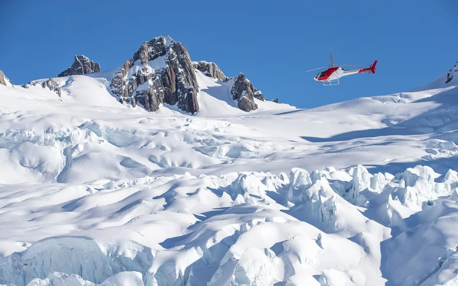 Franz Josef & Fox Glaciers Helikopterflug & Schneelandung